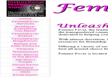 Tablet Screenshot of femmefever.com